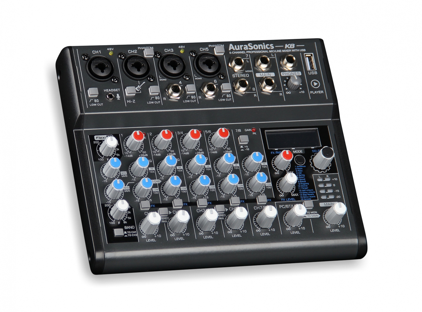 AuraSonics K8 компактный микшерный пульт в Черкесске