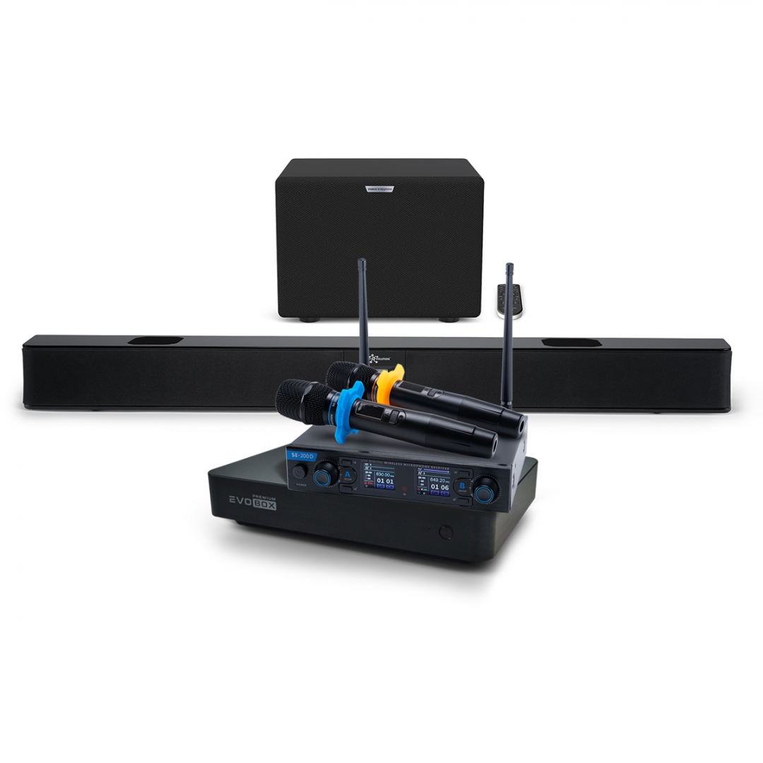Hi-End караоке-система EVOBOX Premium + EvoSoundBar (саундбар с караоке) в Черкесске