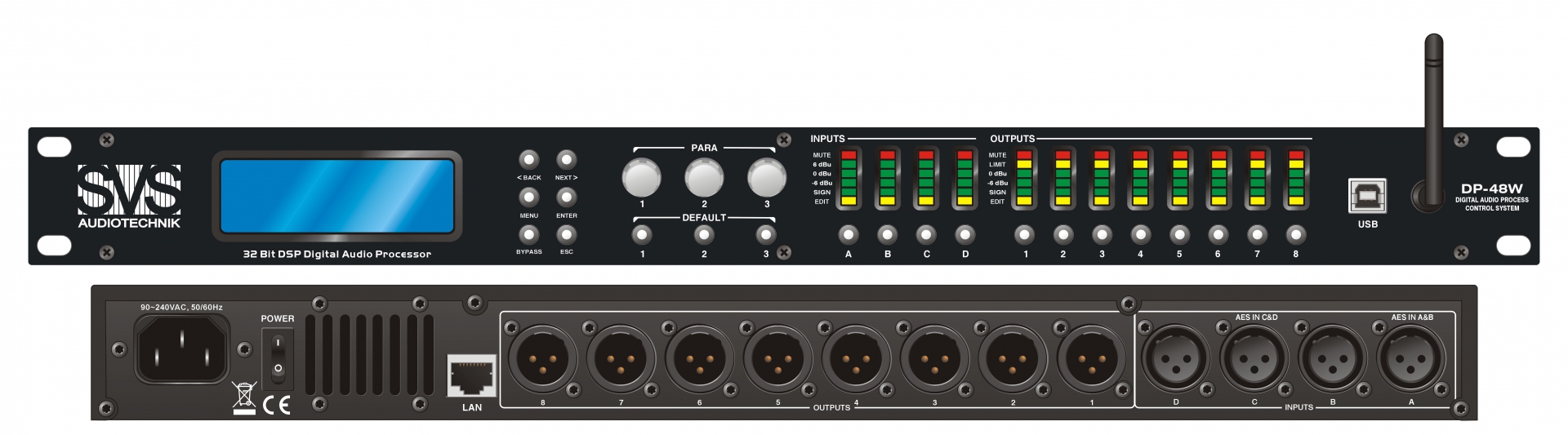 SVS Audiotechnik DP-48W Цифровой процессор: 4 входа 8 выходов в Черкесске