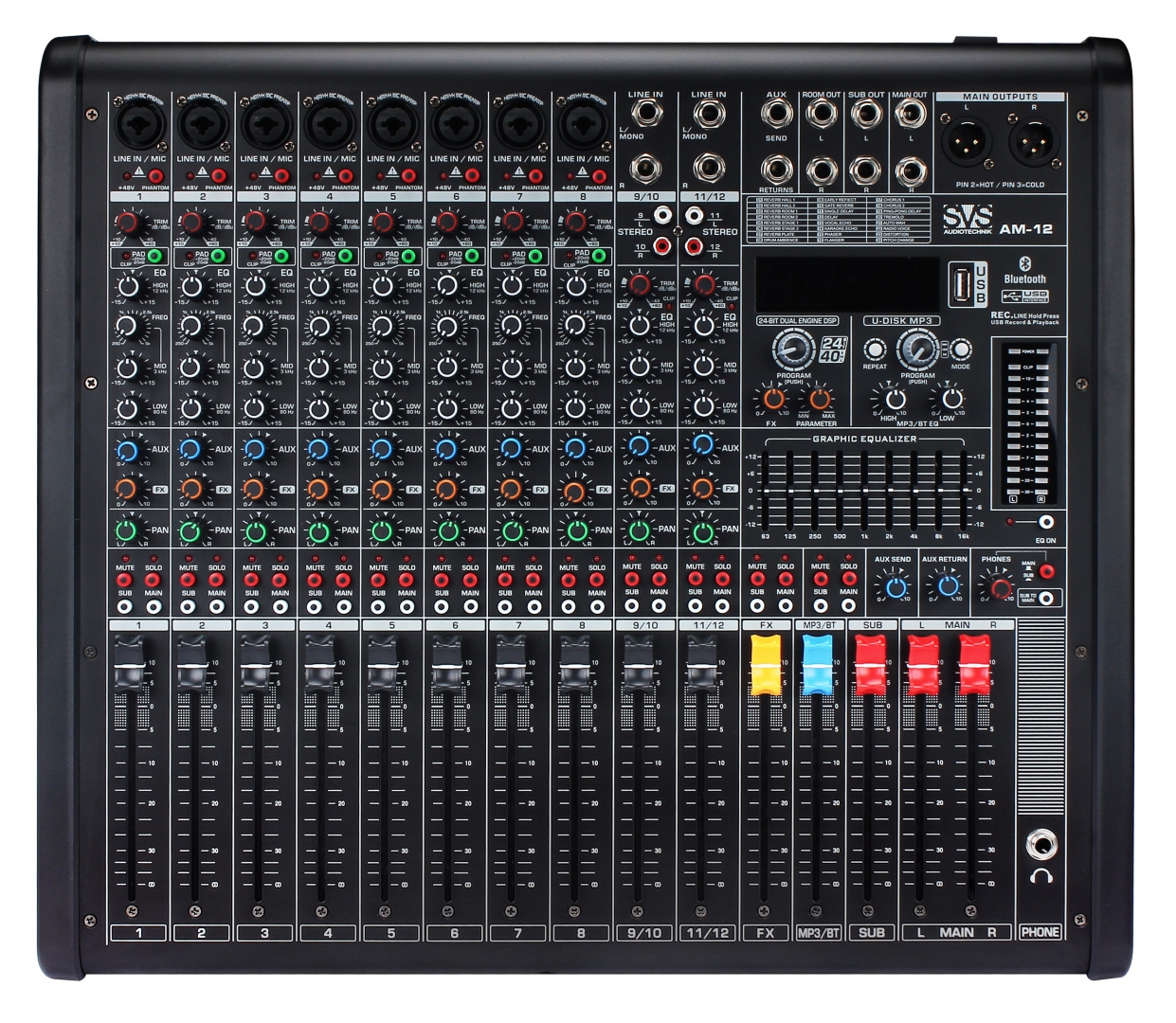 SVS Audiotechnik mixers AM-12 Микшерный пульт аналоговый, 12-канальный в Черкесске