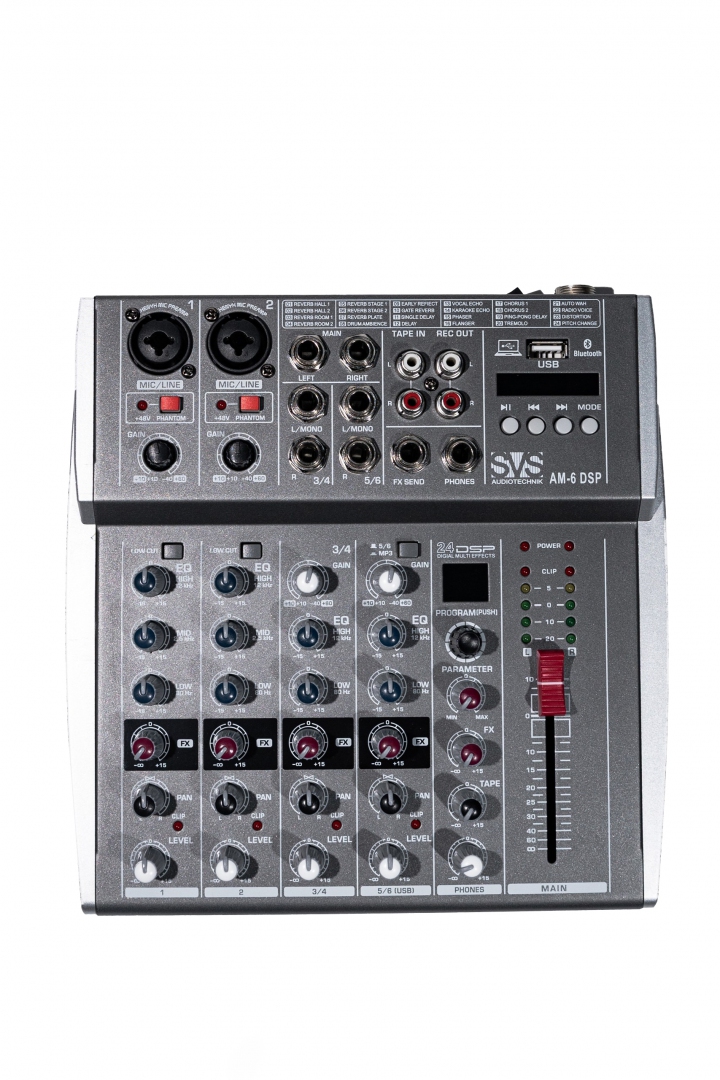 SVS Audiotechnik mixers AM-6 DSP Микшерный пульт аналоговый, 6-канальный SVS Audiotechnik mixers в Черкесске
