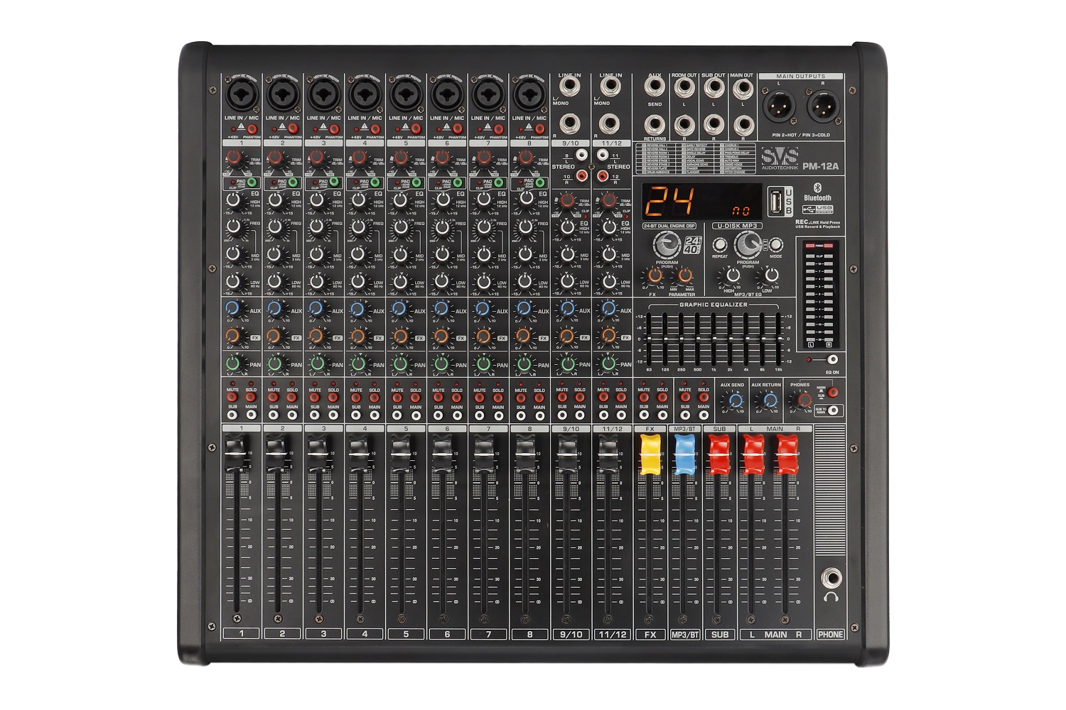 SVS Audiotechnik mixers PM-12A Активный аналоговый микшерный пульт, 12-канальный в Черкесске